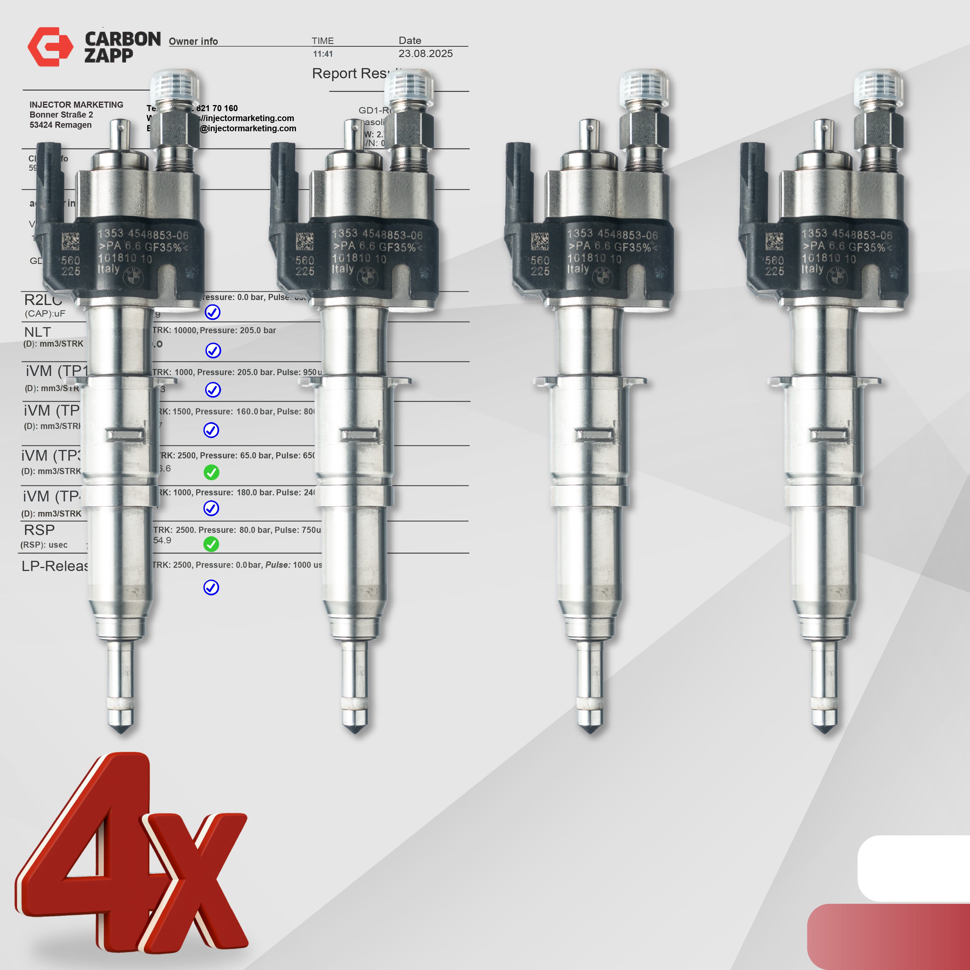Wtryskiwacz OEM 13537589048-09 / 13537565138 – BMW E81 / E88 / E90 / E93 / E60